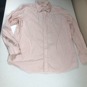 Mens Calvin Klein Large Long Sleeve Button Down Shirt 96%‎ Cotton Preppy Classic
